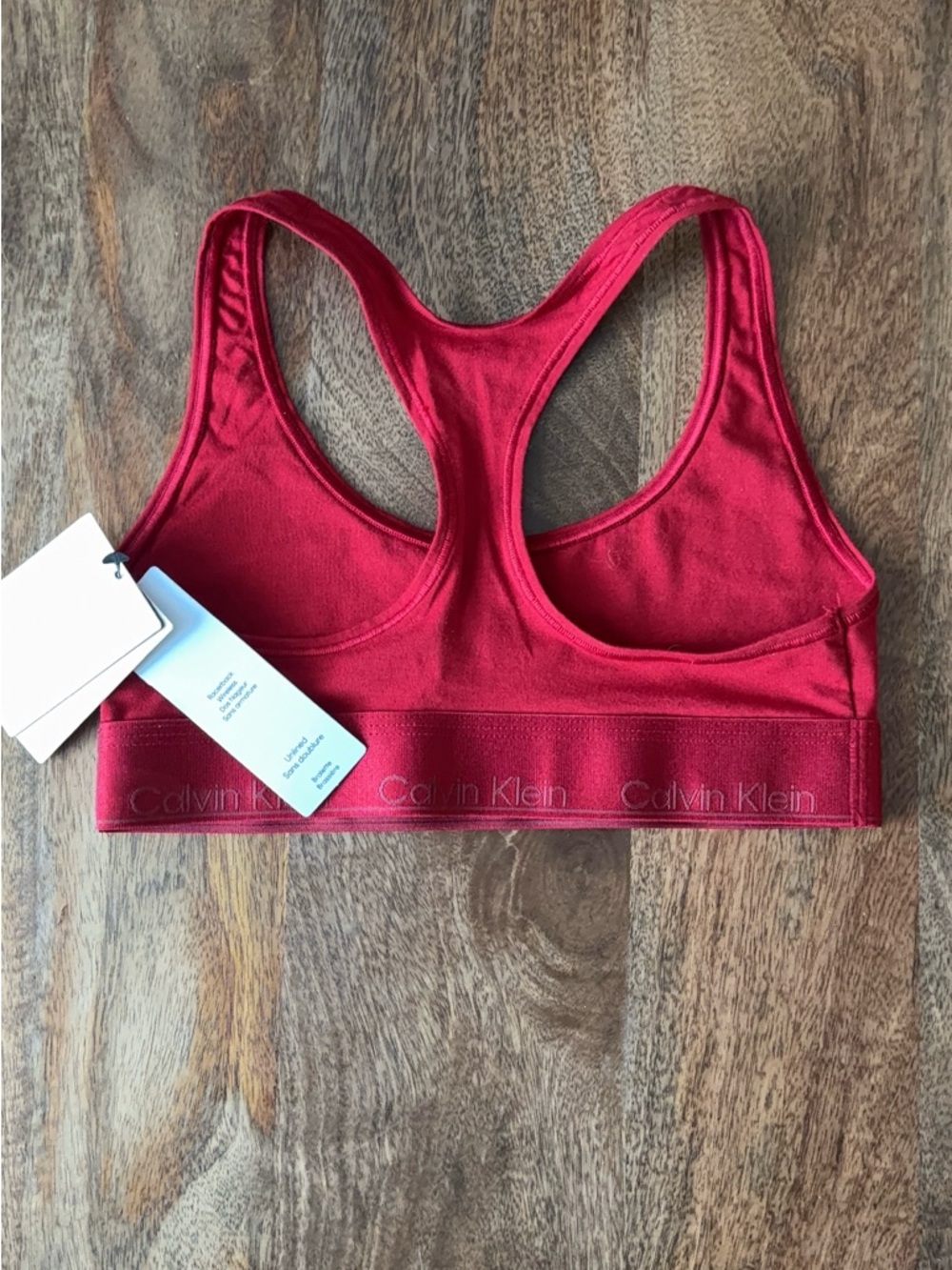 Calvin Klein Red Racerback Bralette - Picture 4 of 6